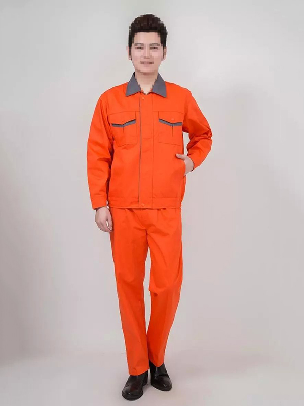 棉质工作服套装长袖